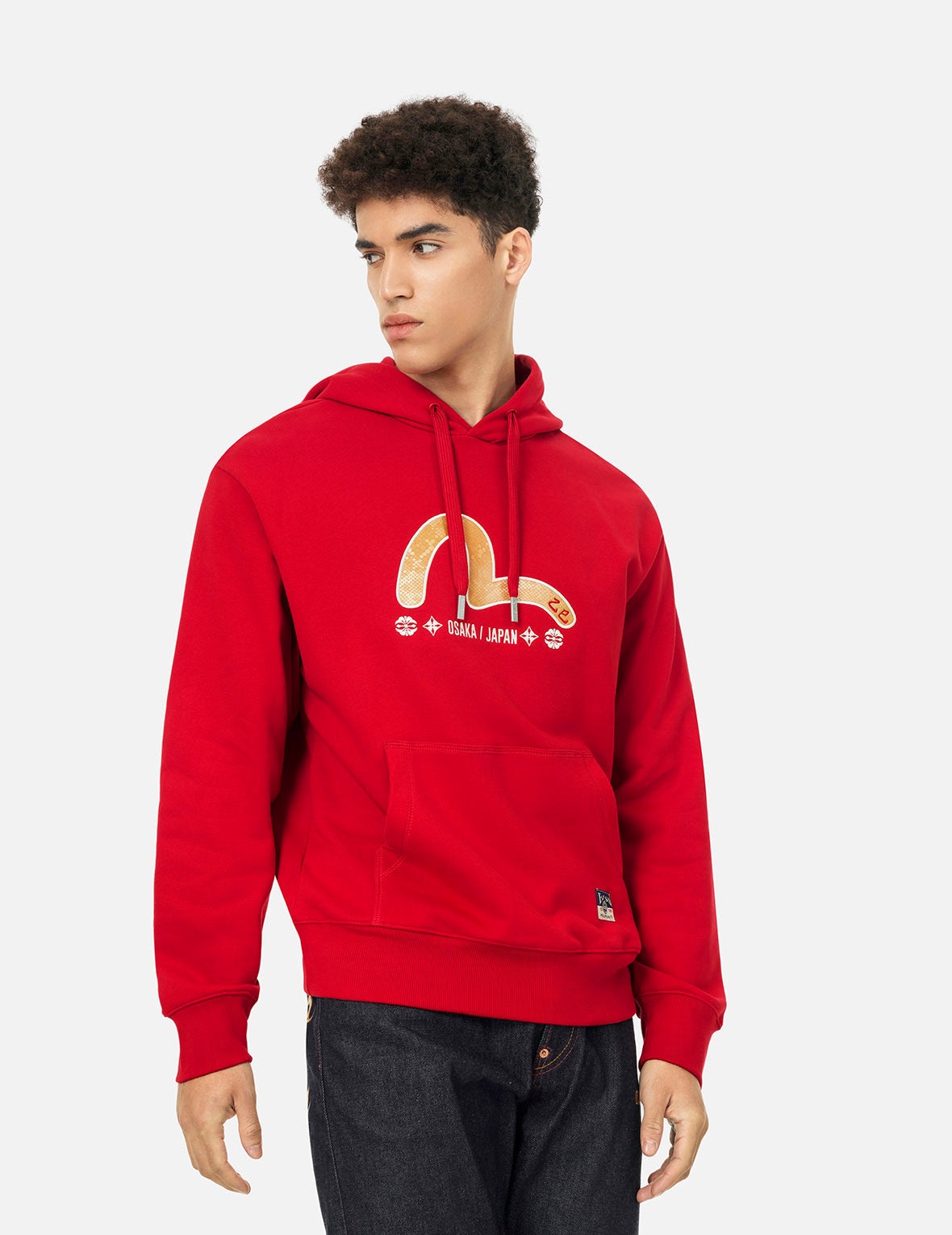 Soaring Snake and Dragon Print Relax Fit Hoodie - 8
