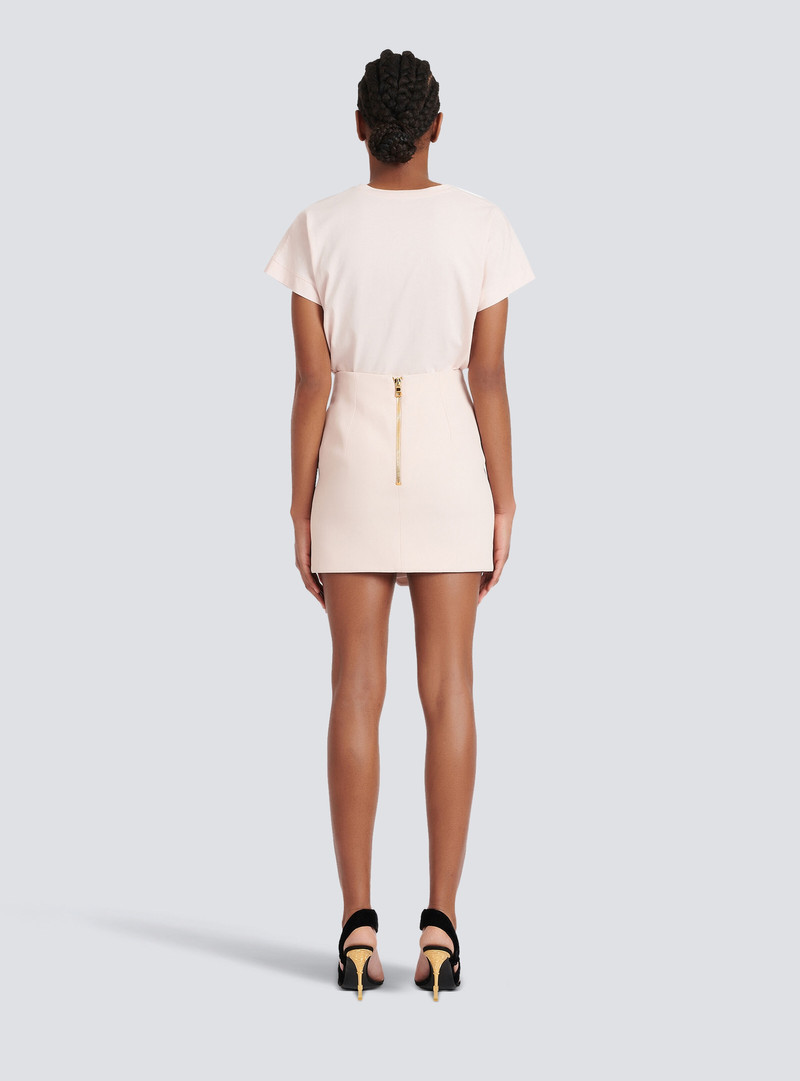 Short crêpe skirt 4