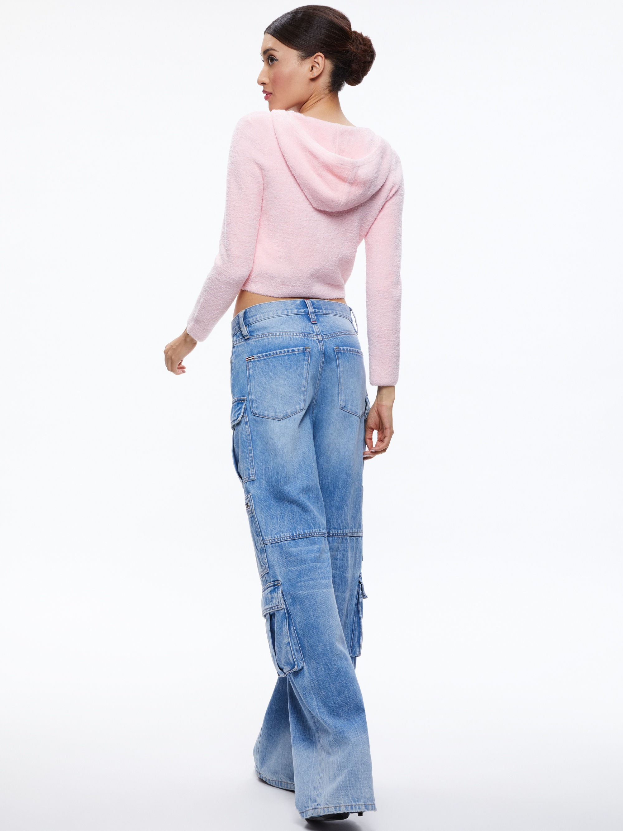 LIDELL CROPPED ZIP UP HOODIE - 3