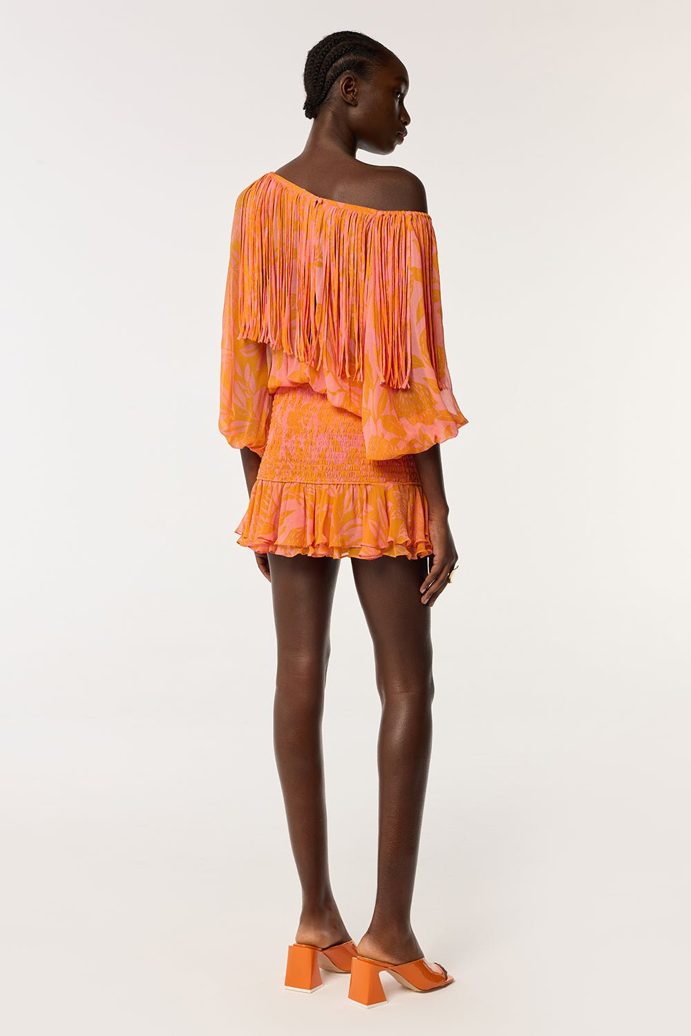 Mini Dress Clementine - Pink Macro Stelis - 2