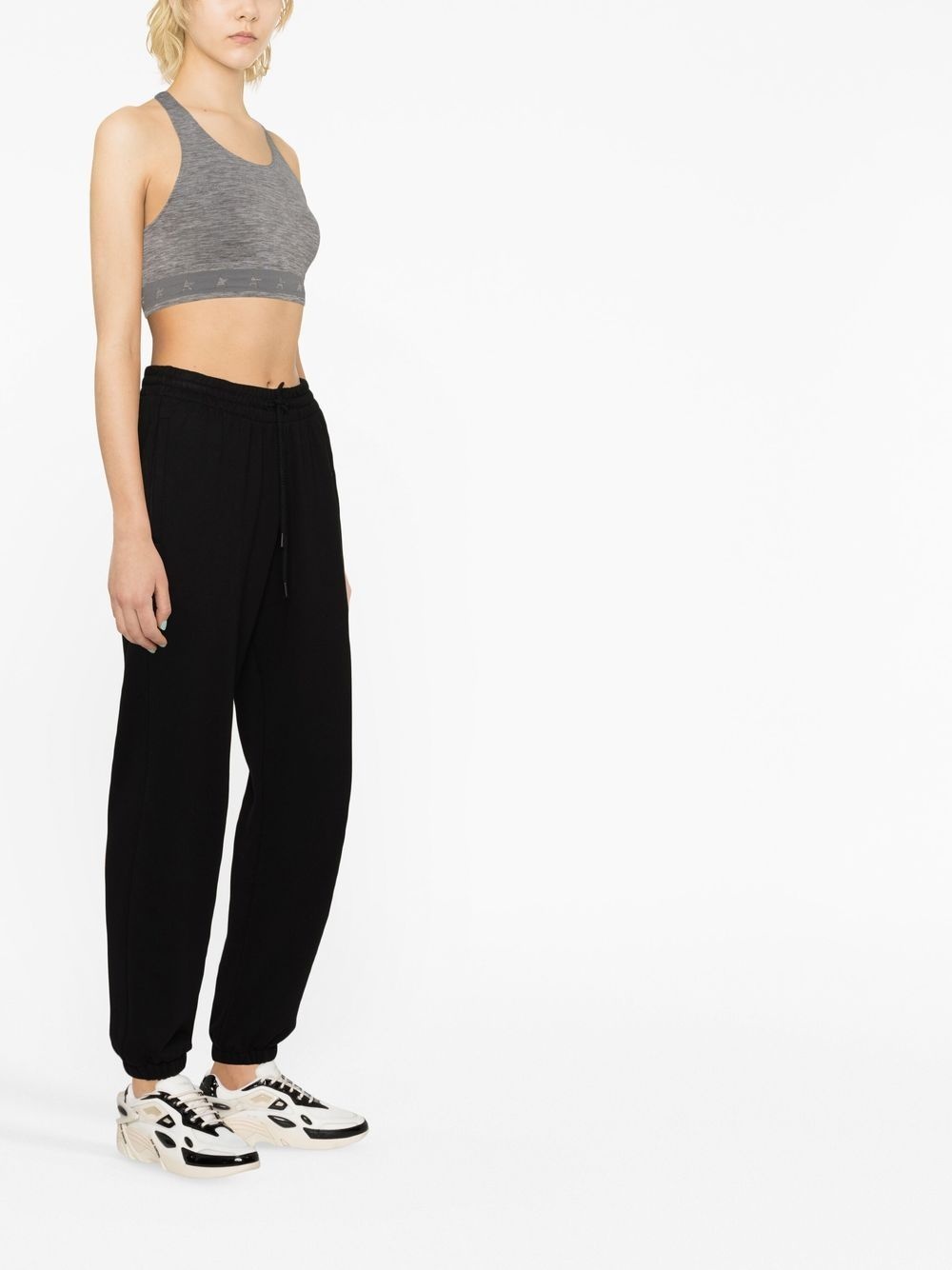 logo-underband racerback crop top - 3