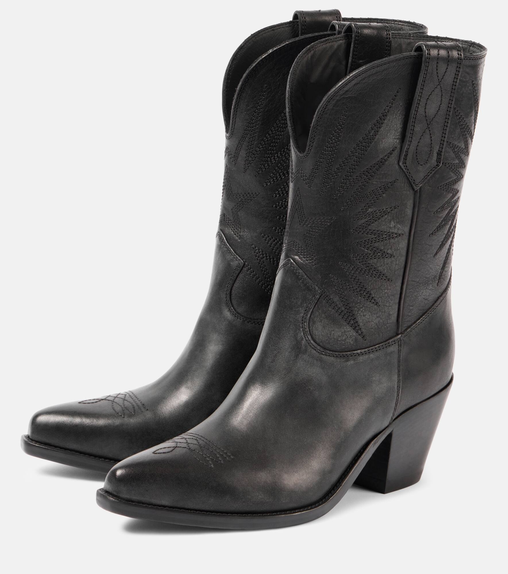 Wish Star leather cowboy boots - 4