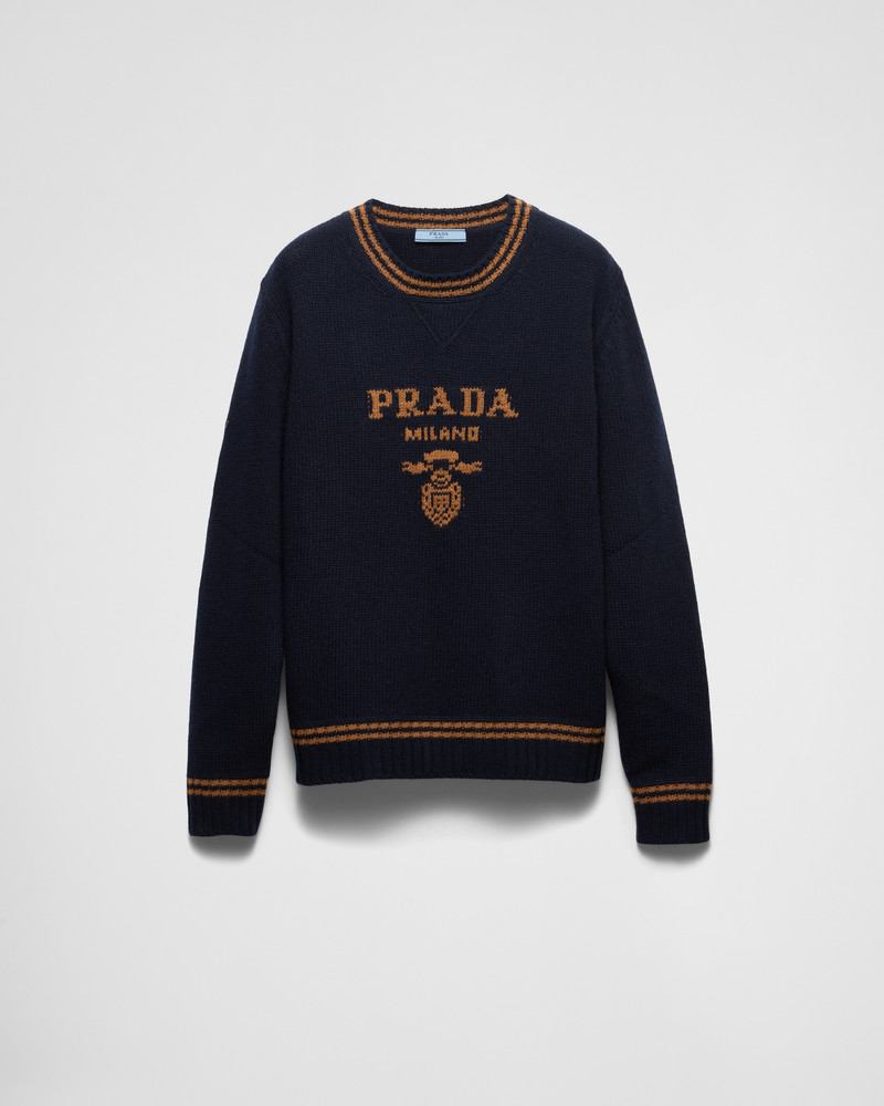 Wool and cashmere crew-neck sweater 1