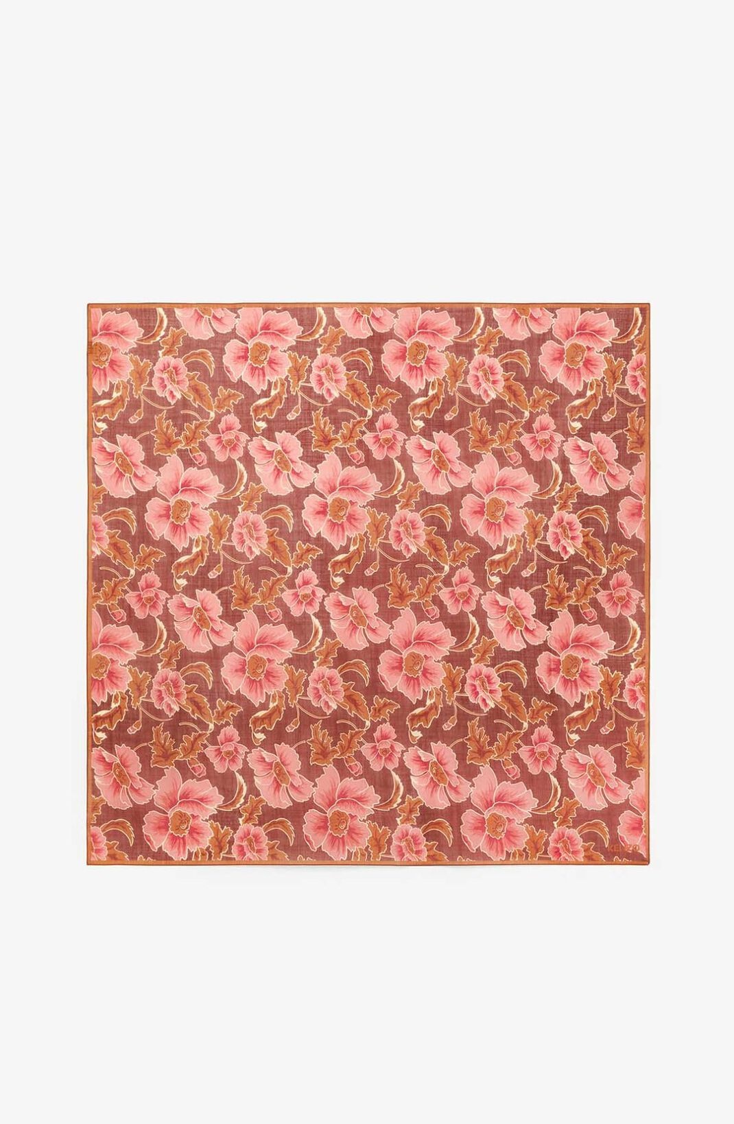 'Jungle Camo' large wool square - 1