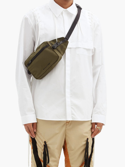 Craig Green Laced cotton-poplin shirt outlook