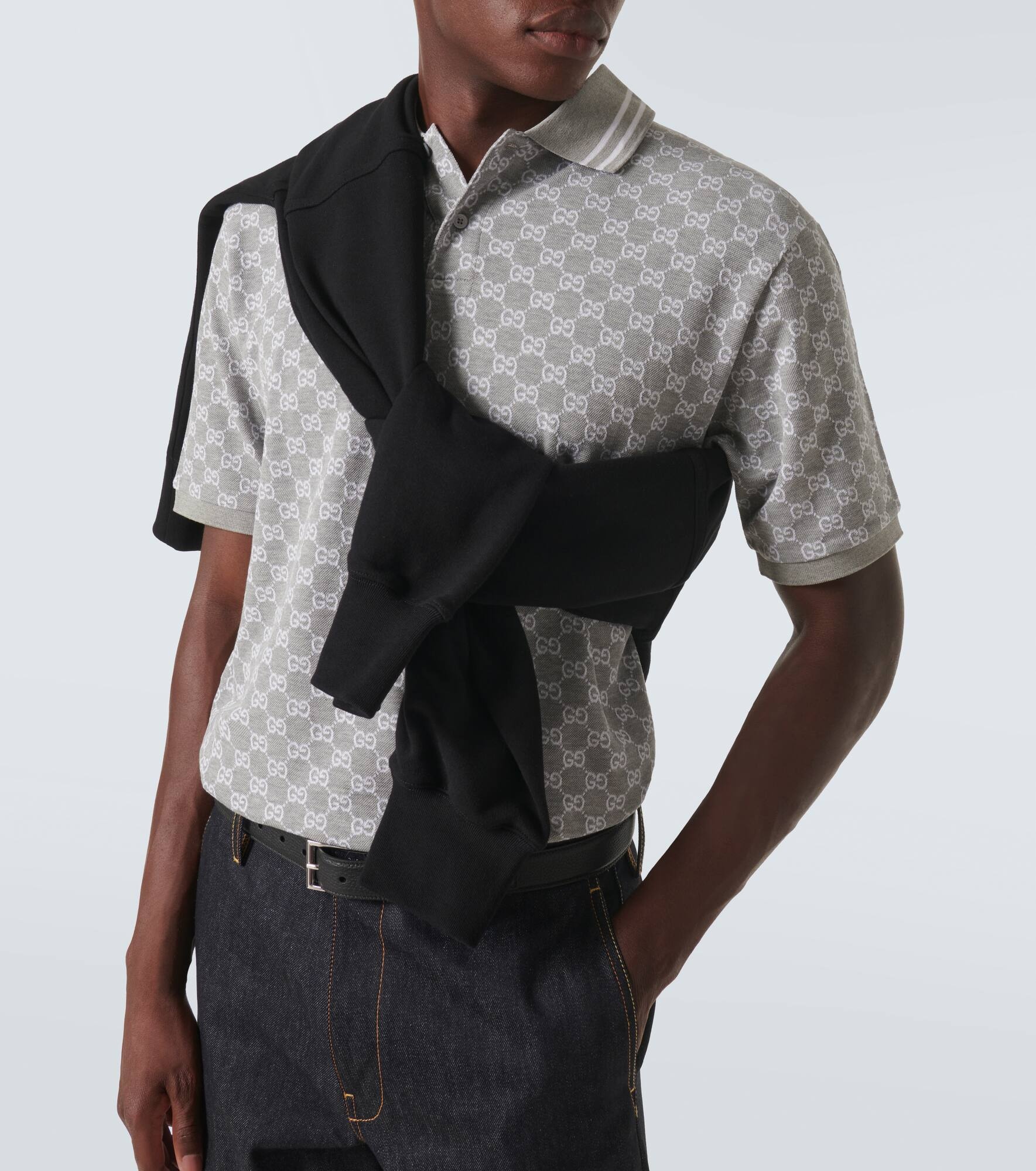 GG canvas cotton polo shirt - 5