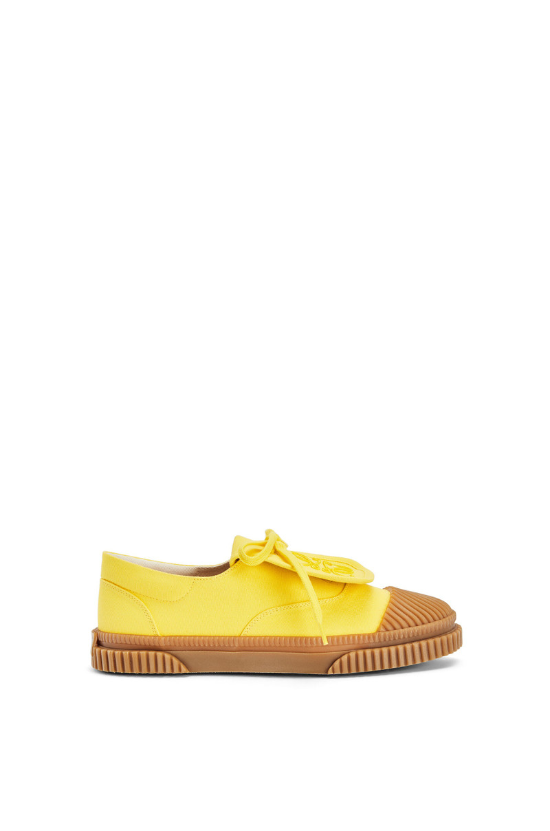 Anagram flap sneaker in canvas 1