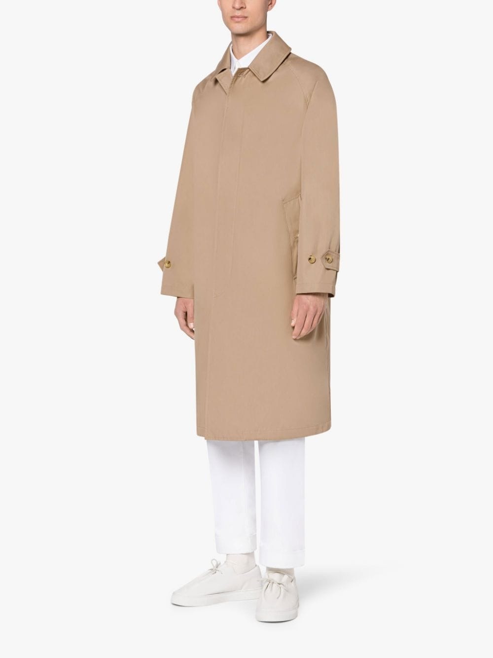 SELWYN SAND GABARDINE COTTON COAT | GMC-113 - 4