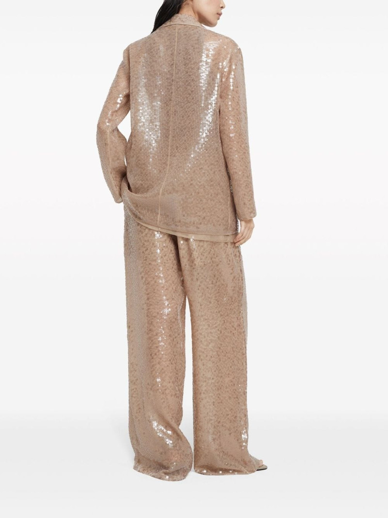 sequinned silk single-breasted suit 3