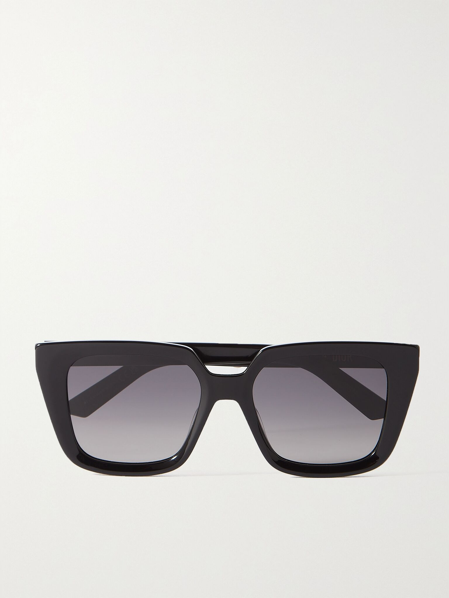 DiorMidnight S1I oversized square-frame acetate sunglasses Black - 1