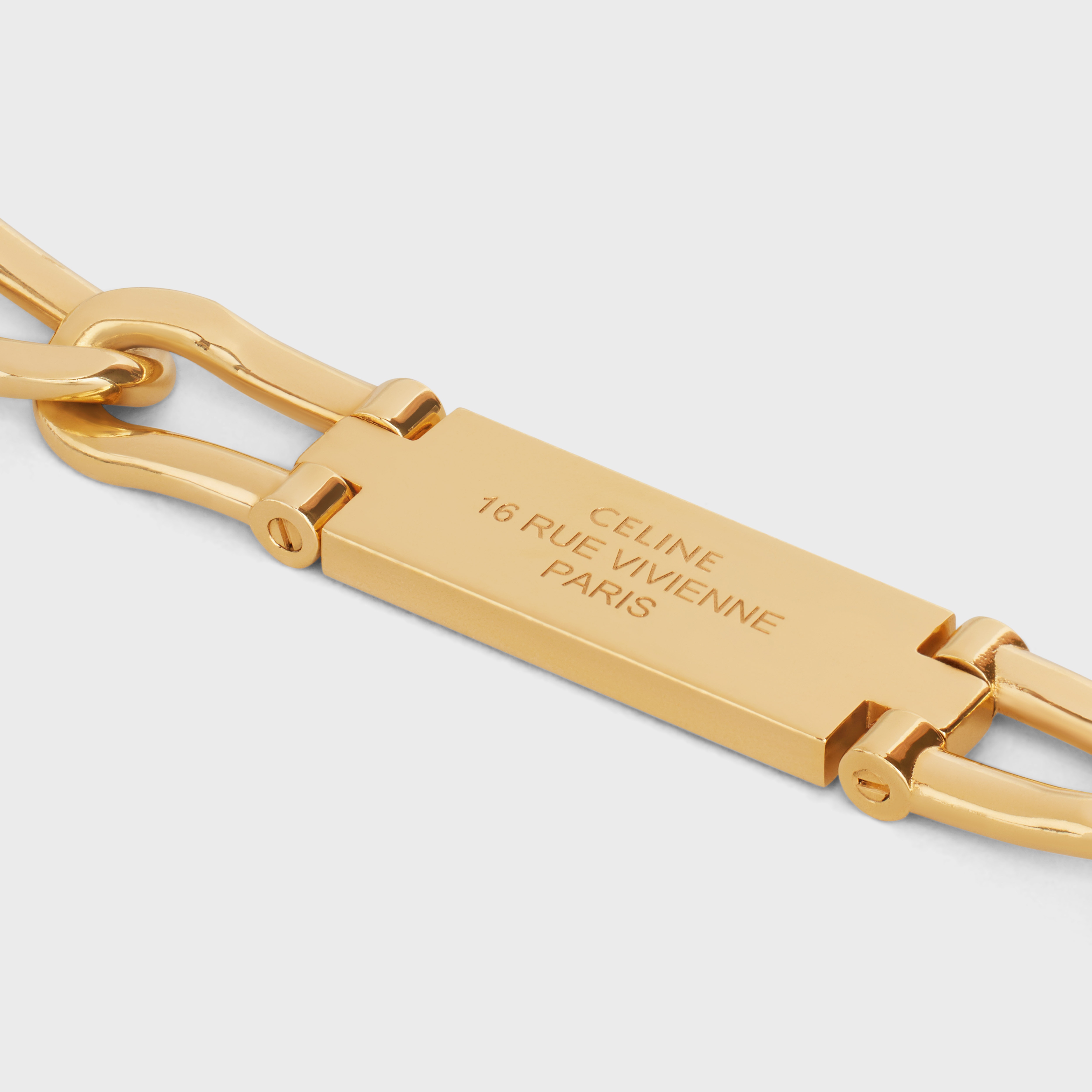 16 Rue Vivienne Gourmette Bracelet in Brass with Gold Finish - 3