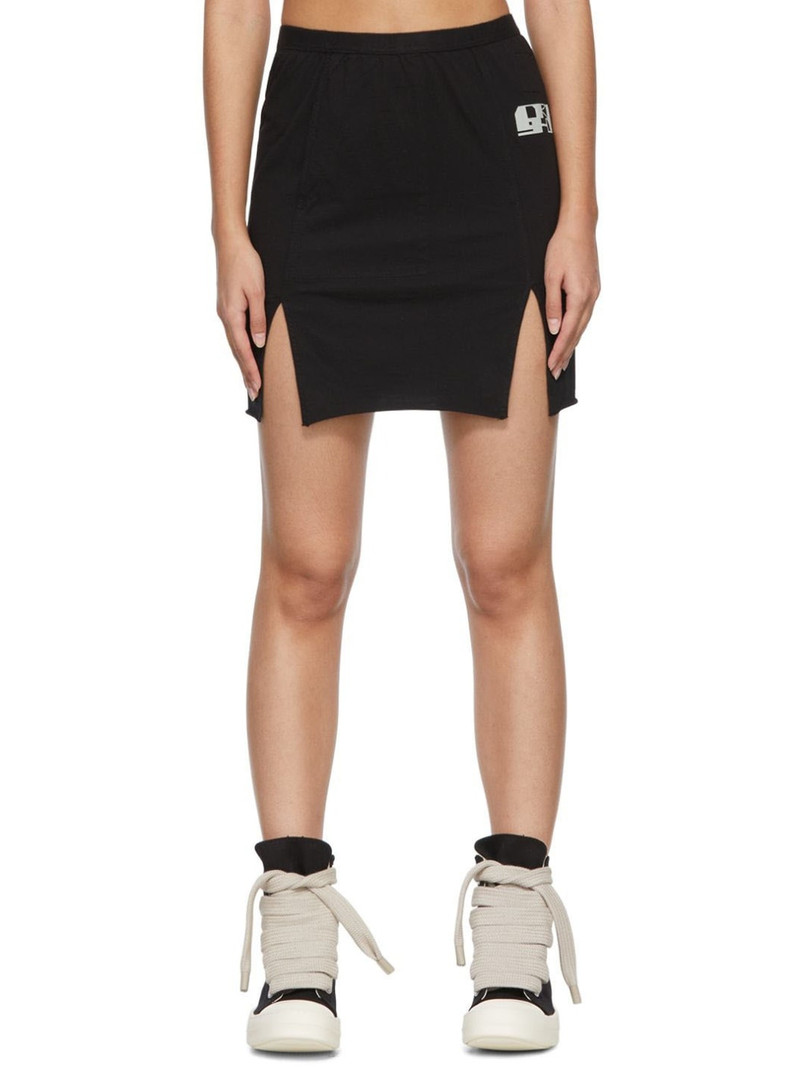 Black Organic Cotton Mini Skirt 1