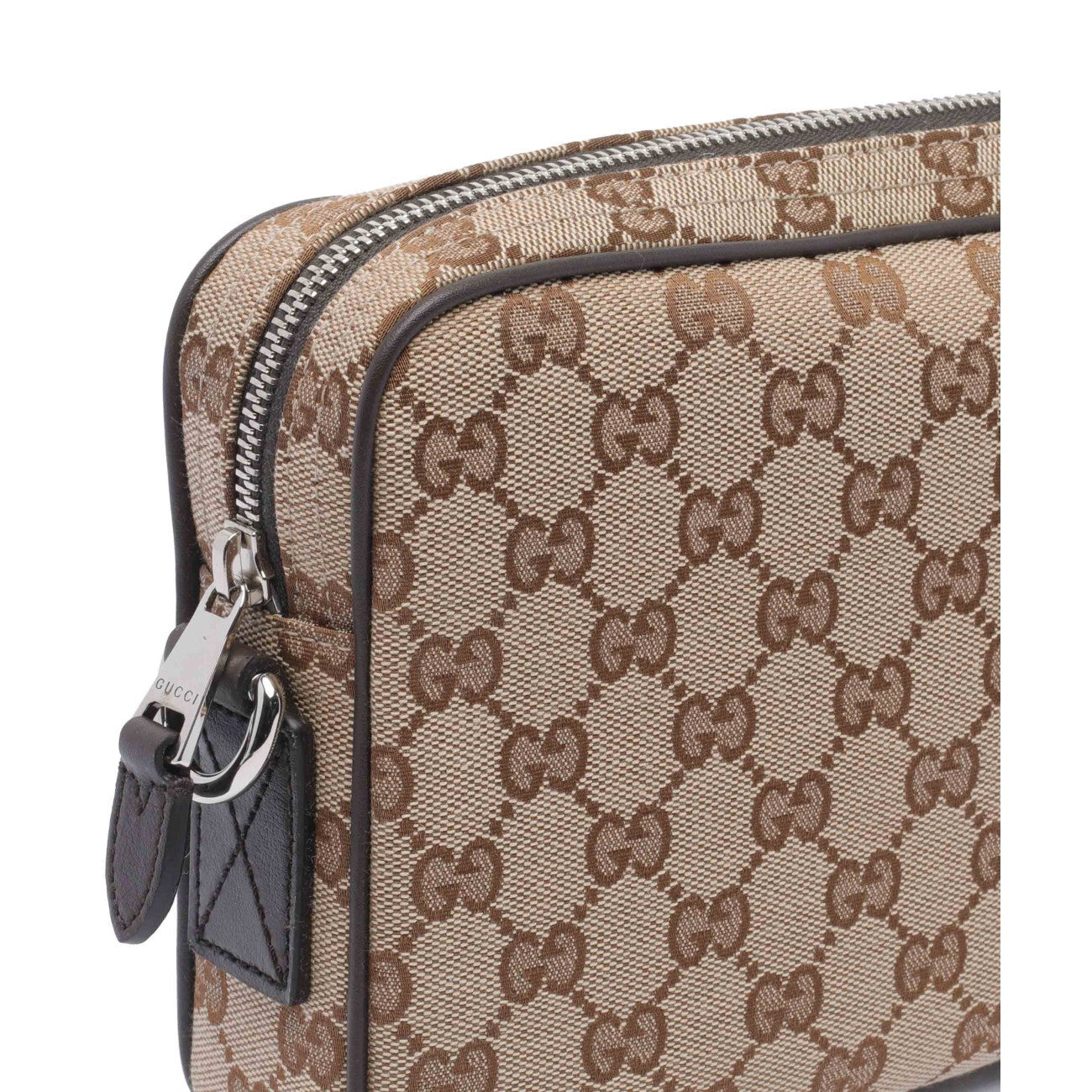 Gucci Men Small Gg Canvas Crossbody Bag - 4