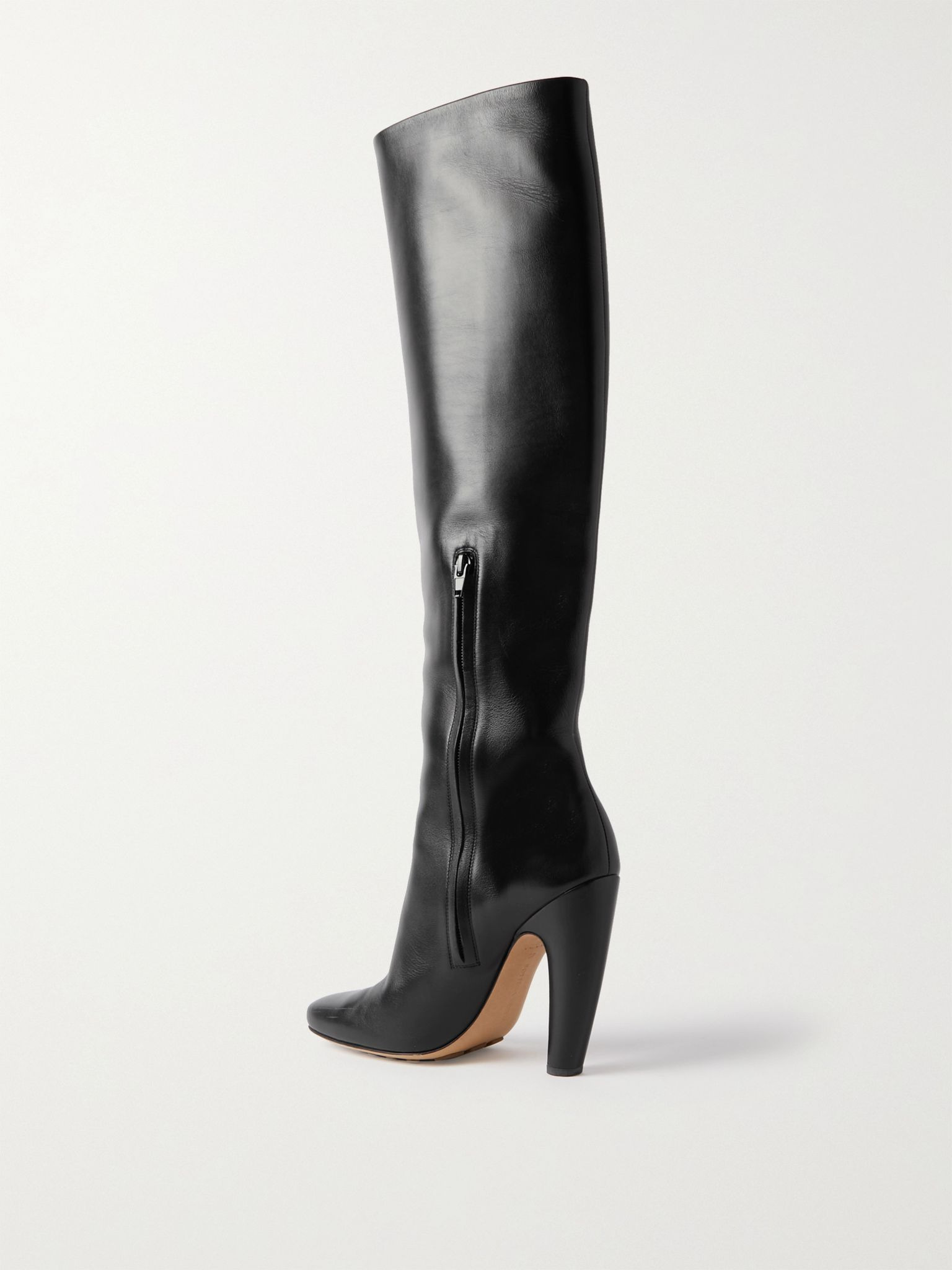 Veneta leather knee boots Black - 3