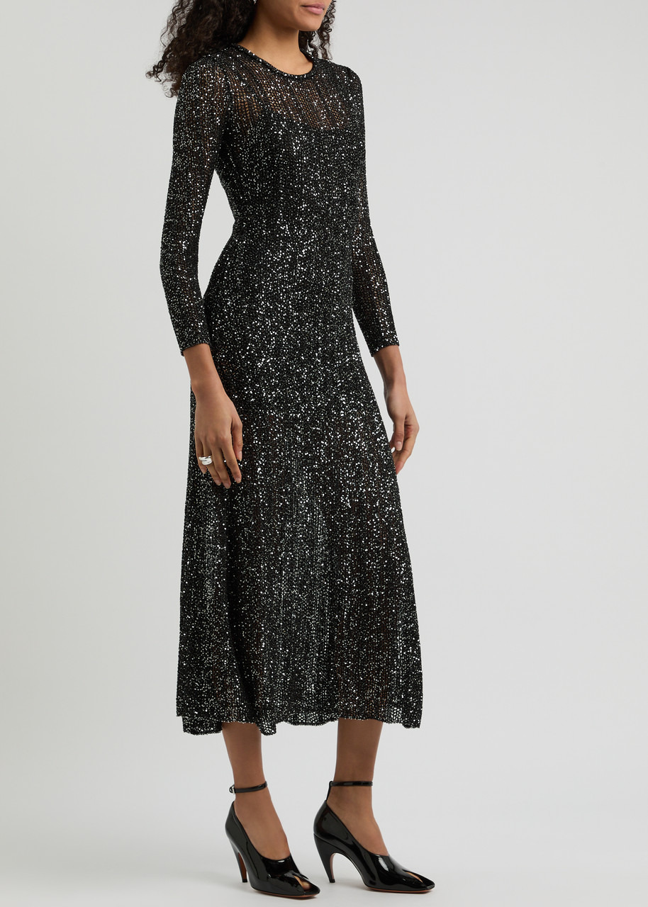 Alaïa Sequin-embellished Knitted Maxi Dress - 2