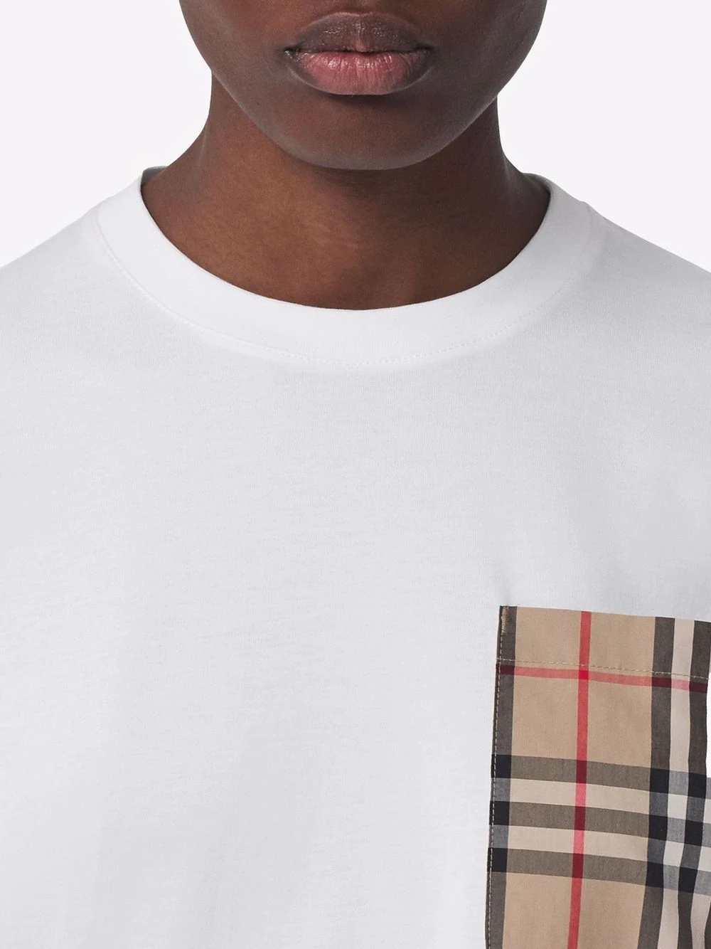 Vintage Check pocket cotton T-shirt - 5
