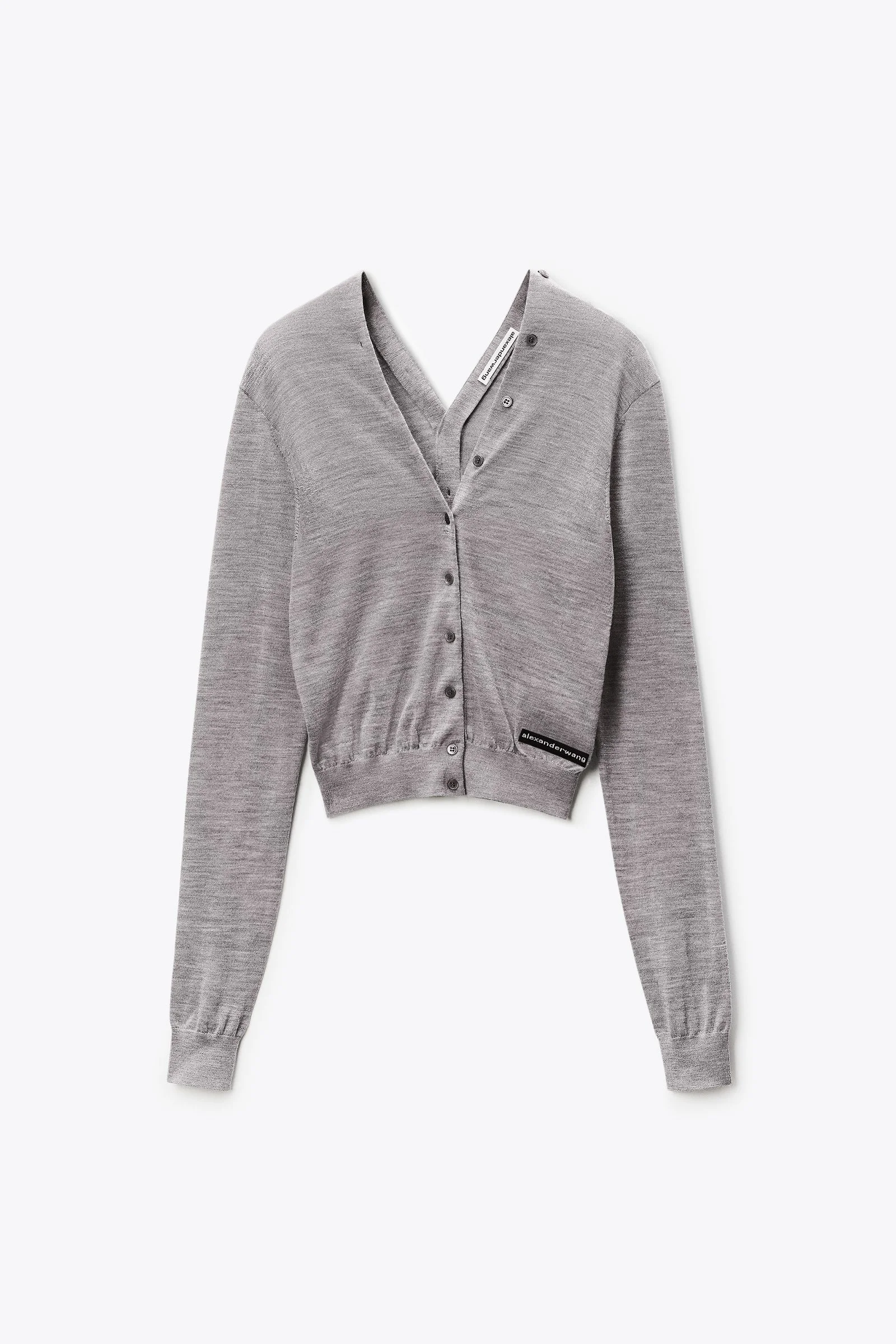 button-front cardigan - 1