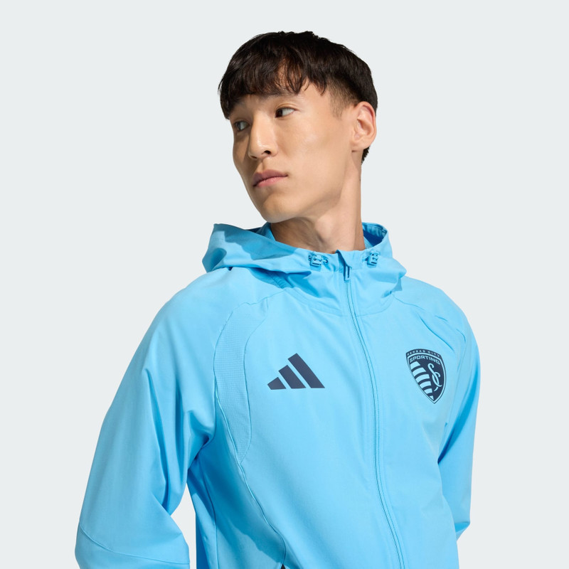 Sporting Kansas City Tiro Tech Full Zip Windbreaker Jacket 6