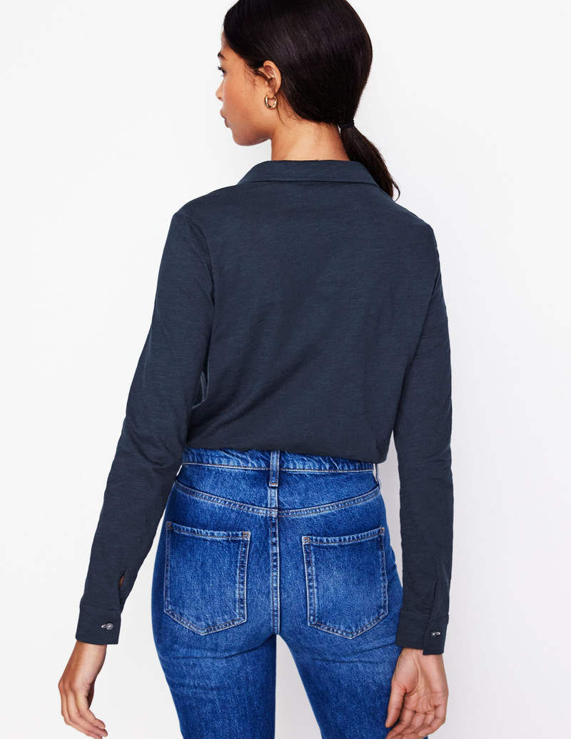 Amy Jersey Shirt-Navy 4
