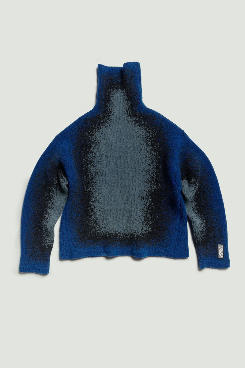 Gradient Heavy Knit Turtleneck 1