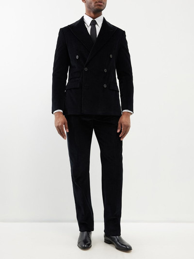 Ralph Lauren Gregory pleated cotton-corduroy suit trousers outlook