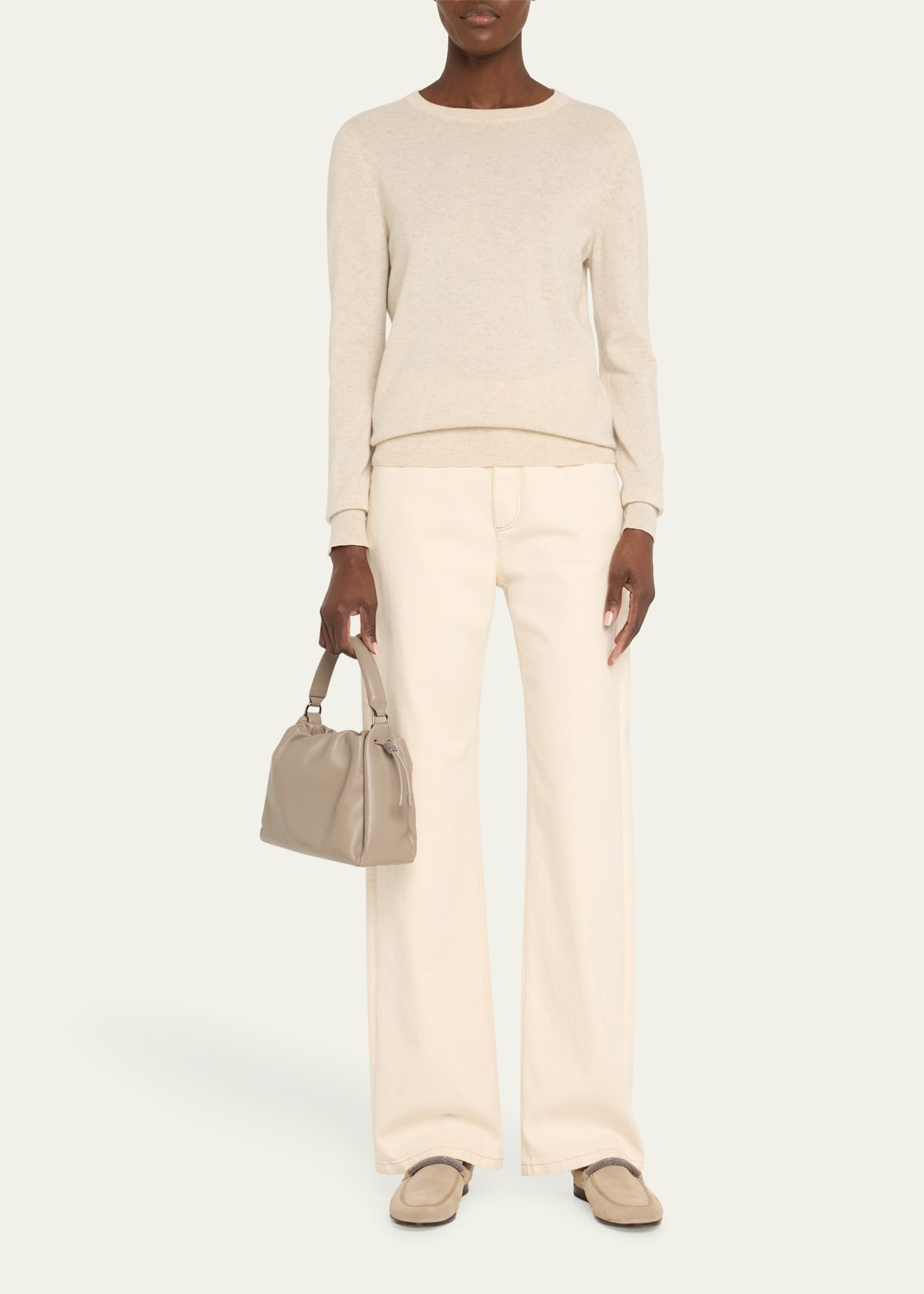 Mini Drawstring Lambskin Top-Handle Bag - 6