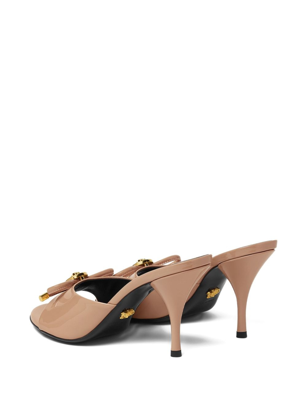 85mm bow-embellished leather sandals - 4