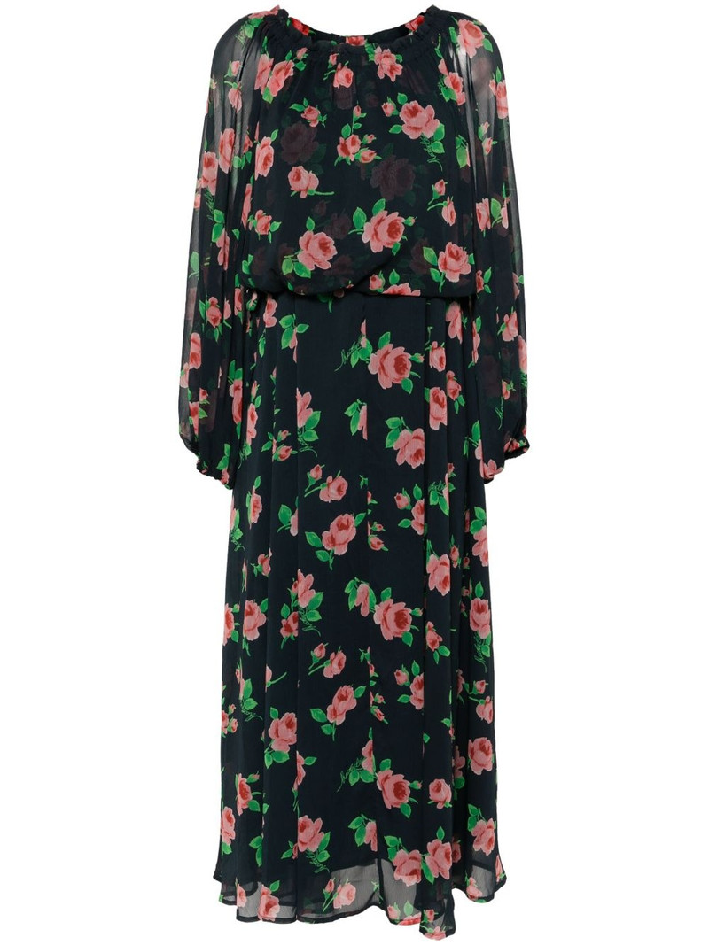 floral-print chiffon maxi dress 1
