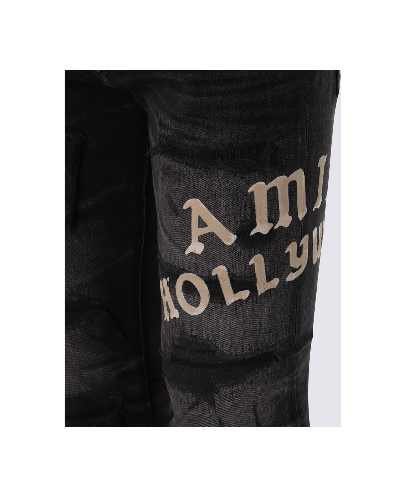 Black Cotton Lx34 Jeans - 3