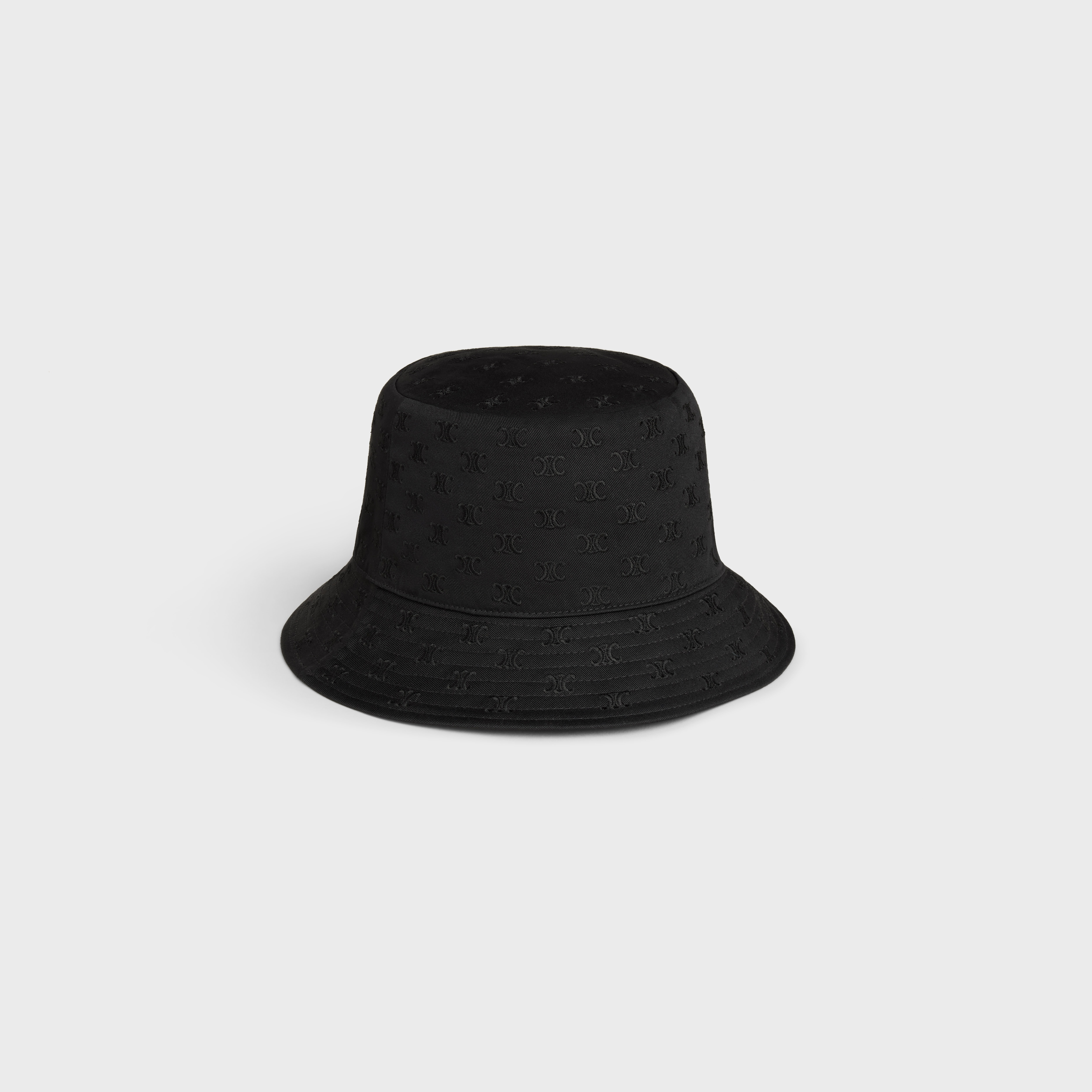 mini triomphe bucket hat in cotton - 2