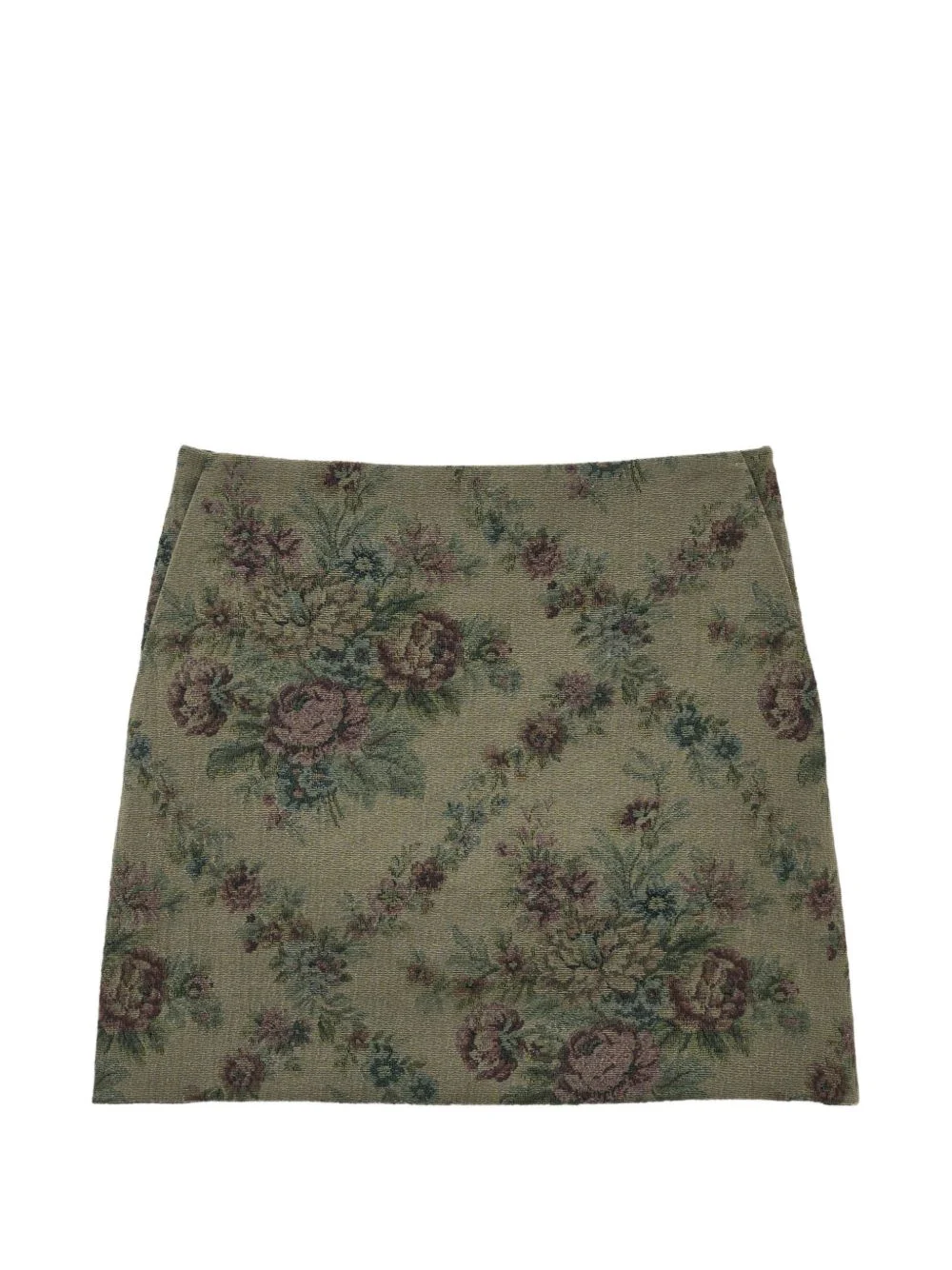 Rhea floral-jacquard mini skirt - 1