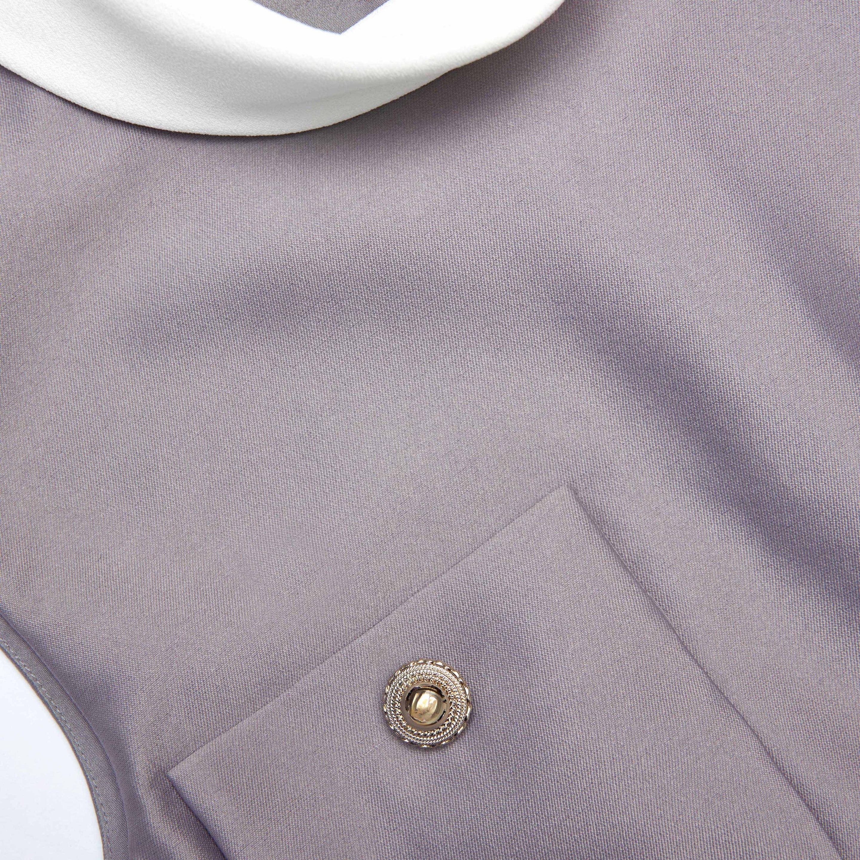 Grey Taffeta Top - 5