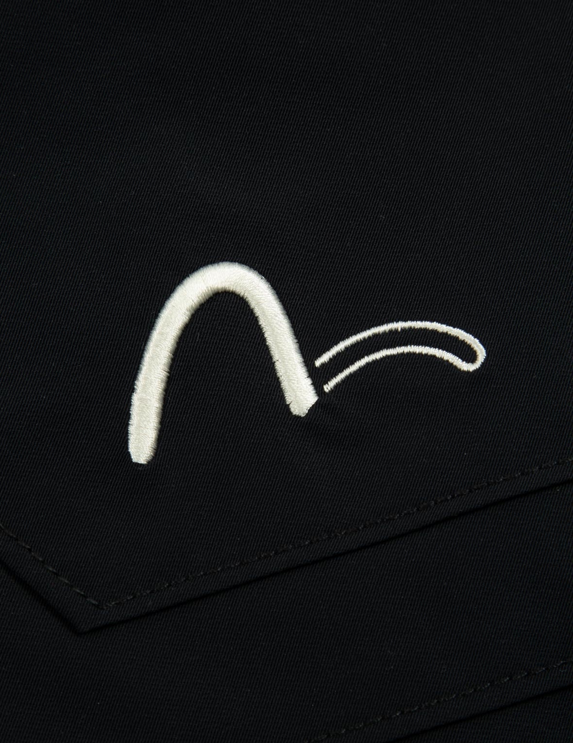 Seagull and Logo Embroidery Shorts - 7