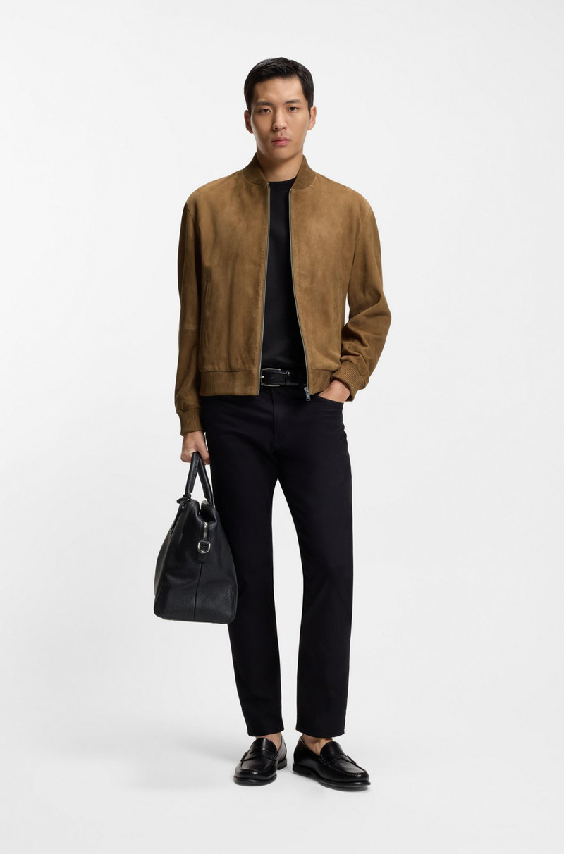 BOSS REGULAR-FIT JACKET IN SUEDE outlook