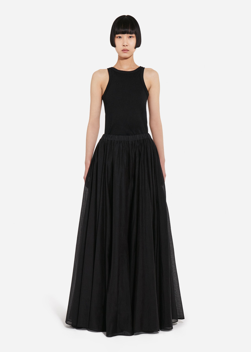 Crinoline Double Layer Skirt in Cotton Silk Voile 5