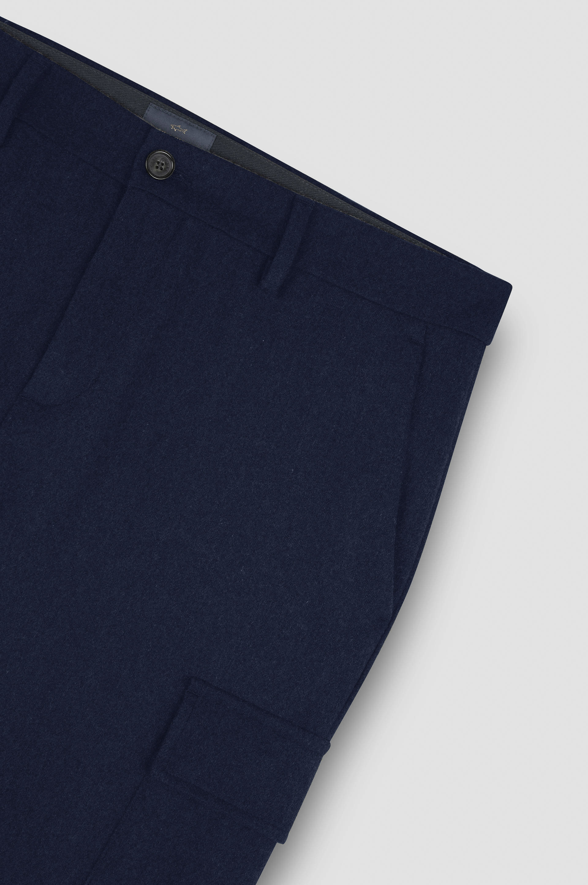 BLENDED WOOL CARGO TROUSERS - 5