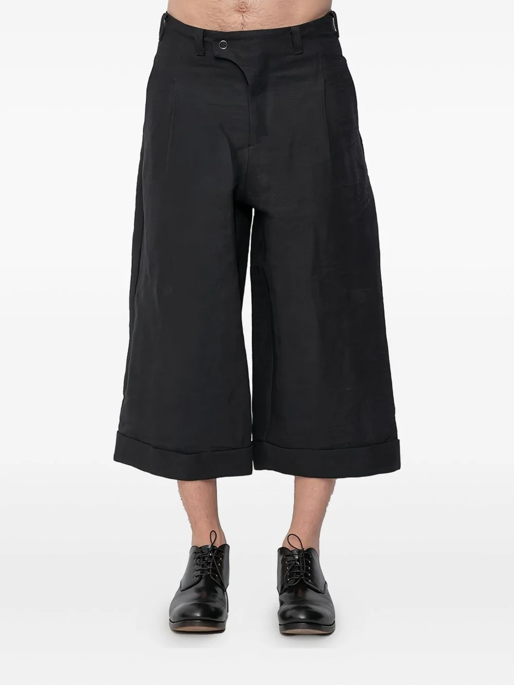 pleated cuffed trousers - 1