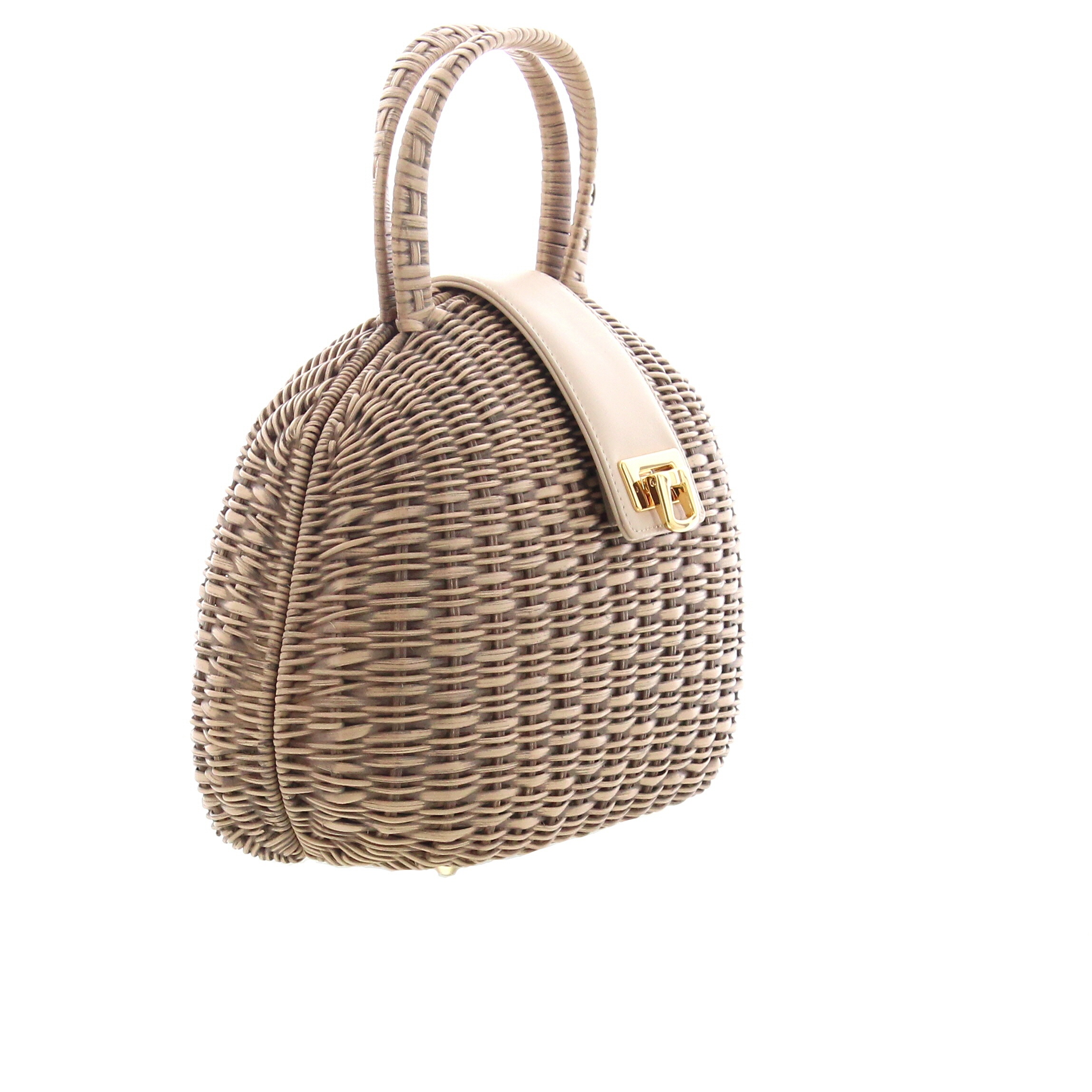 CARLA SAINT-BARTH - Carla Saint Barth – Vimini Cambered Bag – Carne - 2