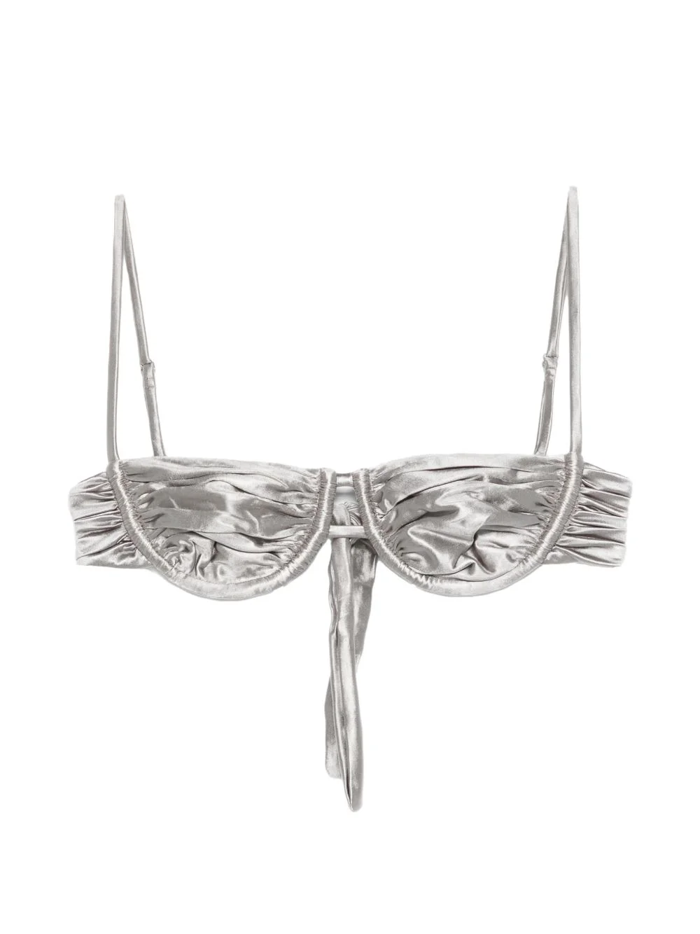 ruched bikini top - 1