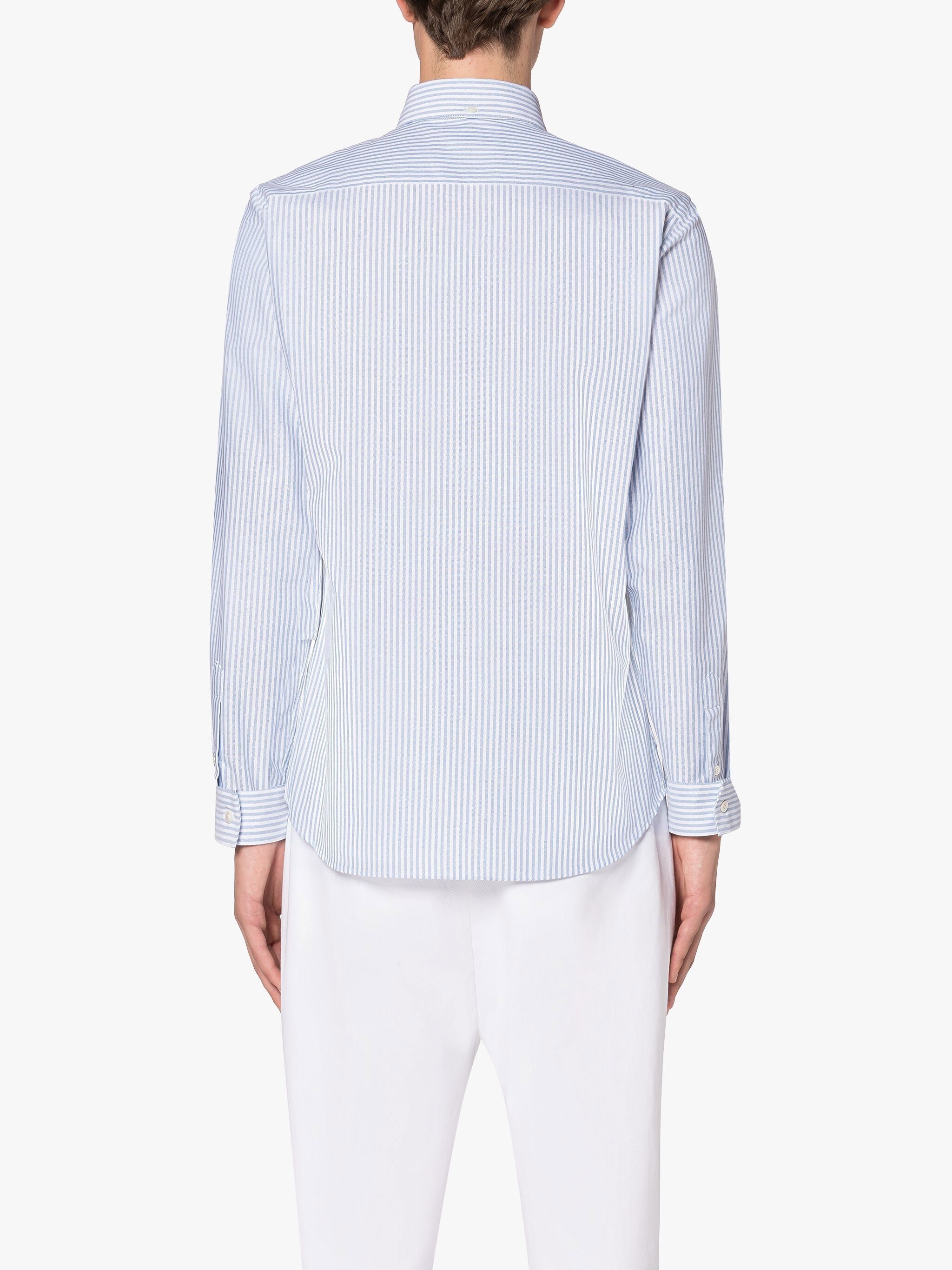 BLOOMSBURY NAVY & WHITE COTTON SHIRT - 4