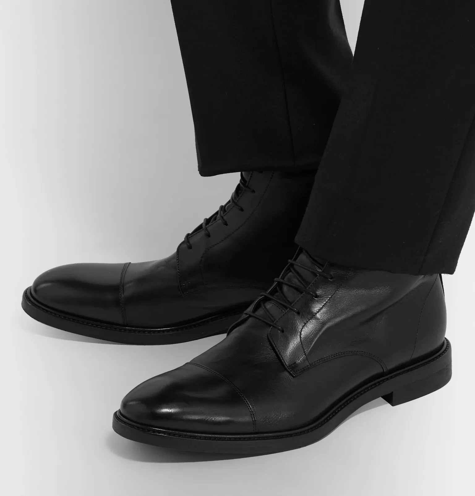 Jarman Cap-Toe Leather Boots - 5