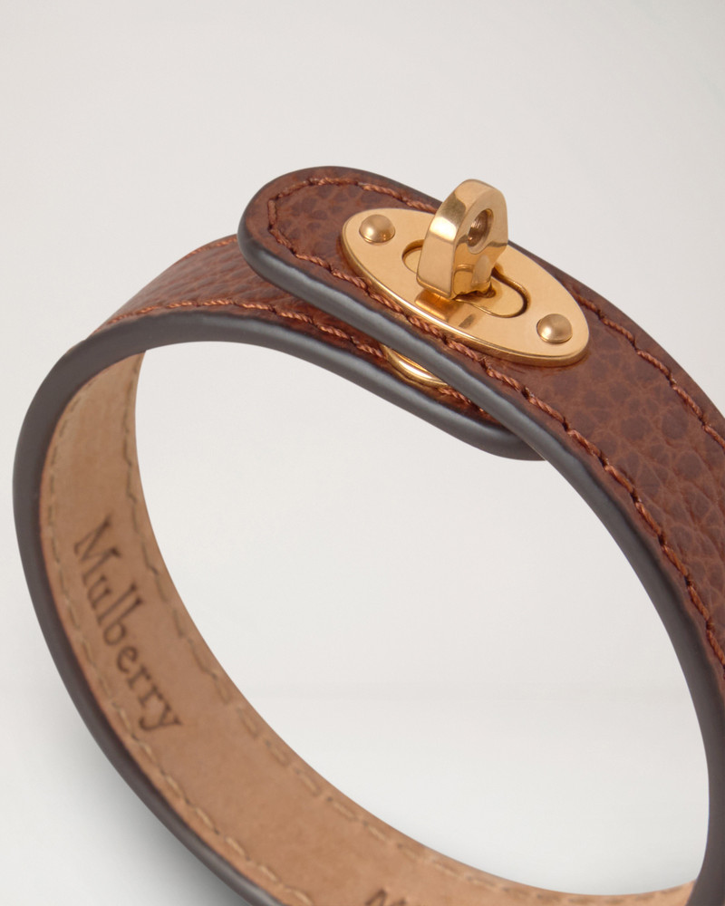 Mulberry Bayswater Thin Bracelet
Oak Small Classic Grain & Brass outlook