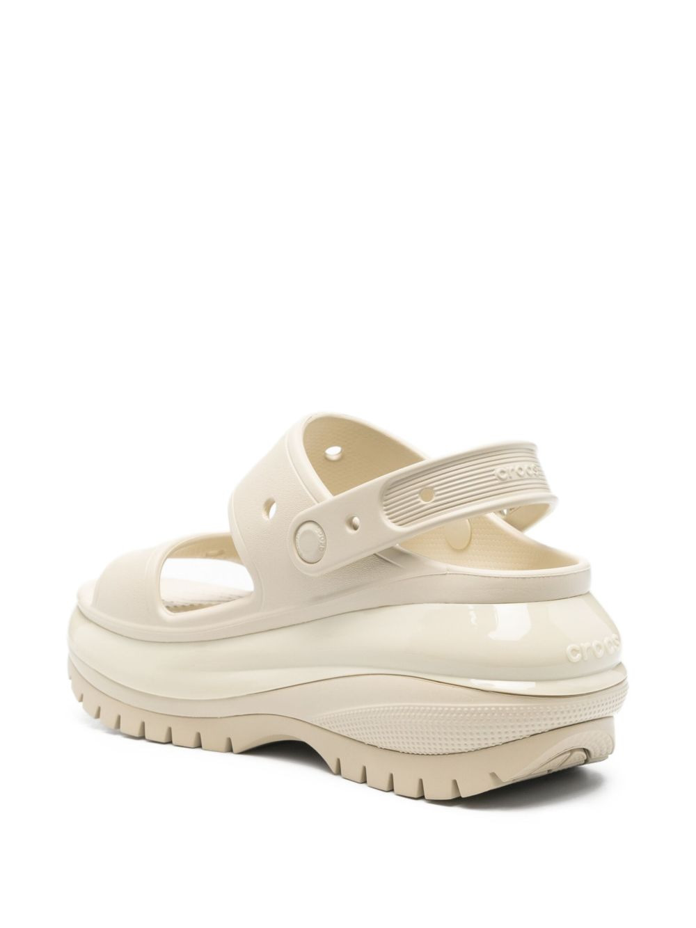 platform two-strap sandals - 3