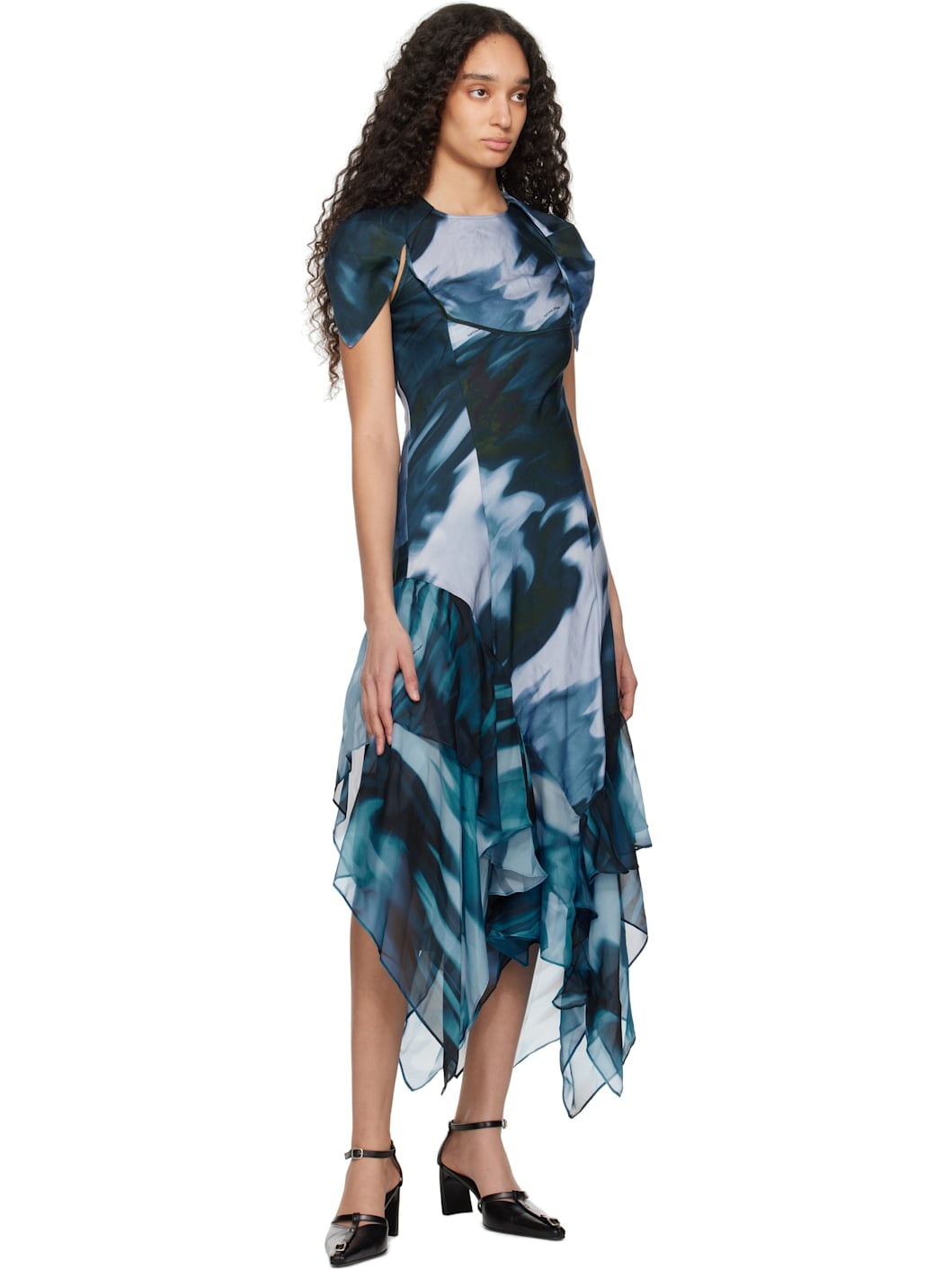 Blue Hillary Maxi Dress - 4