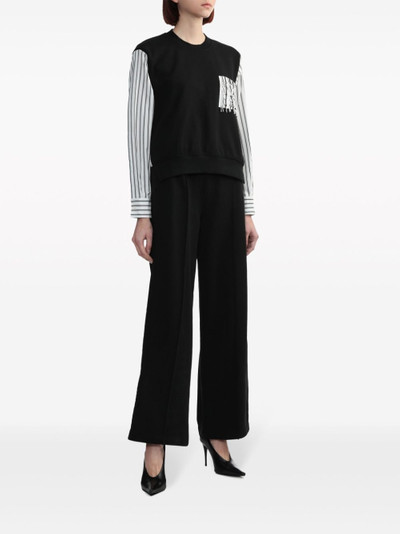 3.1 Phillip Lim stripe-panel cotton sweatshirt outlook
