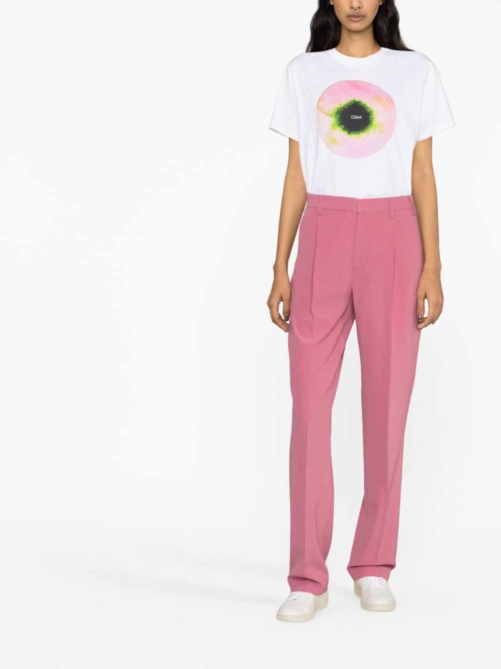 tailored straight-leg trousers - 2