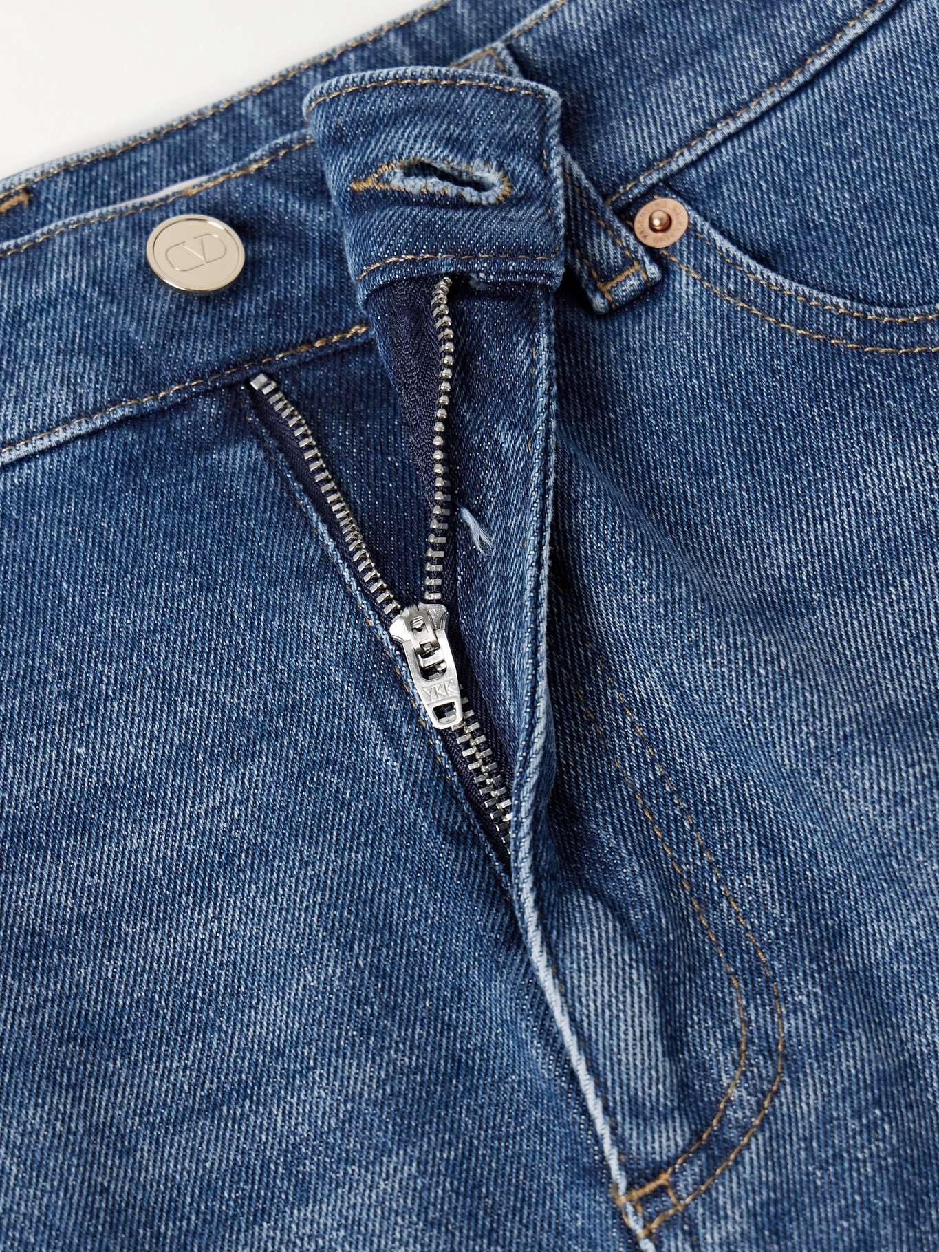 Embellished denim shorts - 5
