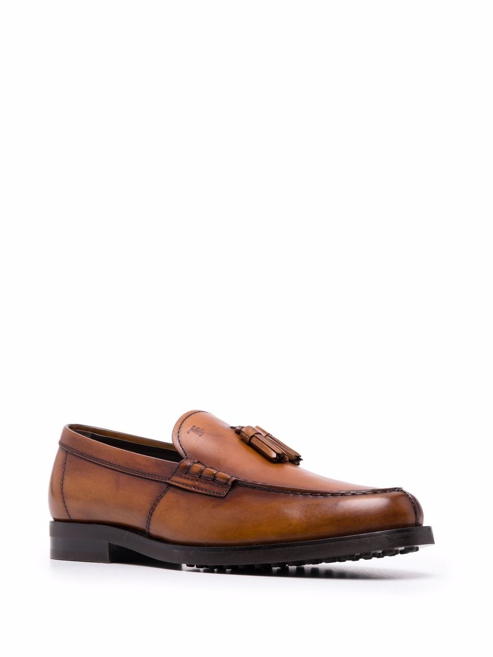 tassel-detail leather loafers - 2