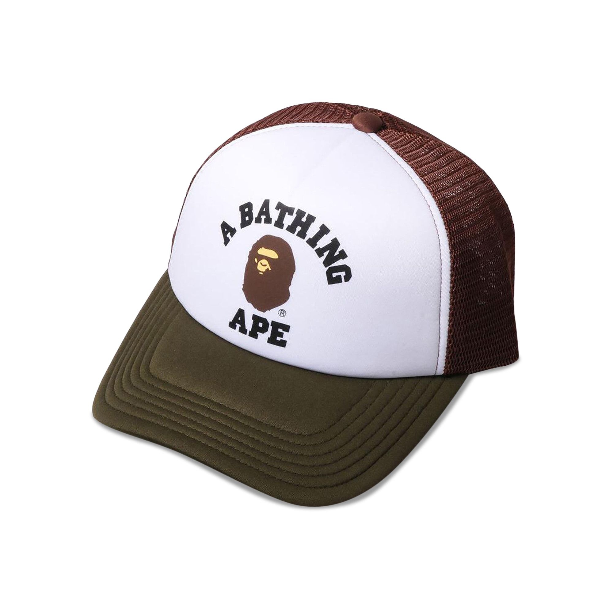 BAPE College Mesh Cap 'Olive' - 3