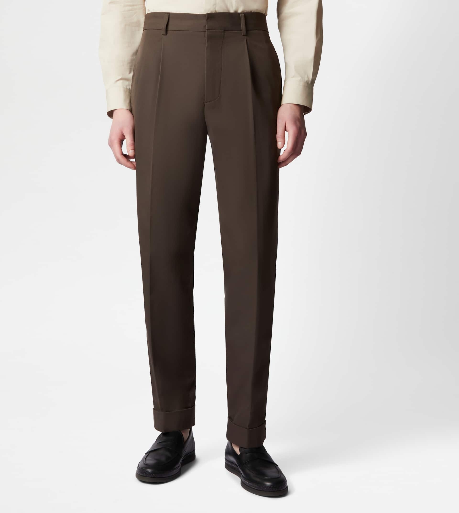 PANTS WITH DARTS - BROWN - 5